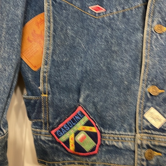 Jean jacket with patchwork - Picture 4 of 7